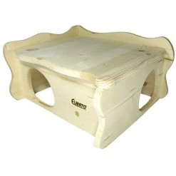 Elmato Elmato Houten Hoekhuis Bilbao - 38x32x20 Cm