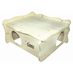 Elmato Elmato Houten Huis Bilbao - 50x42x25 Cm