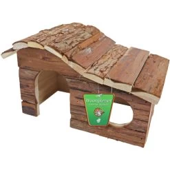 Gebr. De Boon Boon Houten Huis Golfdak Schorshout 15.5x23x16 Cm