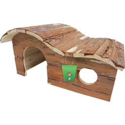 Gebr. De Boon Boon Houten Huis Golfdak Schorshout 21x41.5x28 Cm