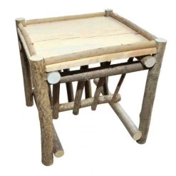 Houten Hooiruif Met Deksel L - 40 X 40 X 40 Cm