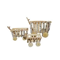 Houten Hooiwagen - Bolderkar M - 45 X 20 X 20 Cm