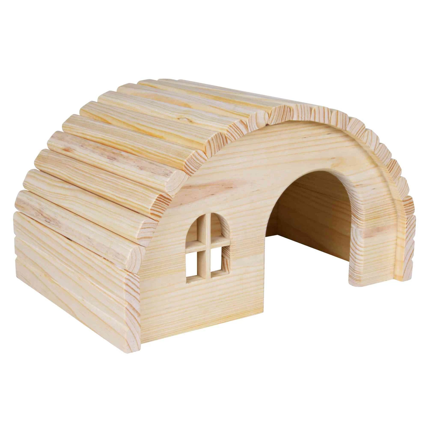 Trixie Vurenhout Huisje Rond Dak 29x17x20 Cm