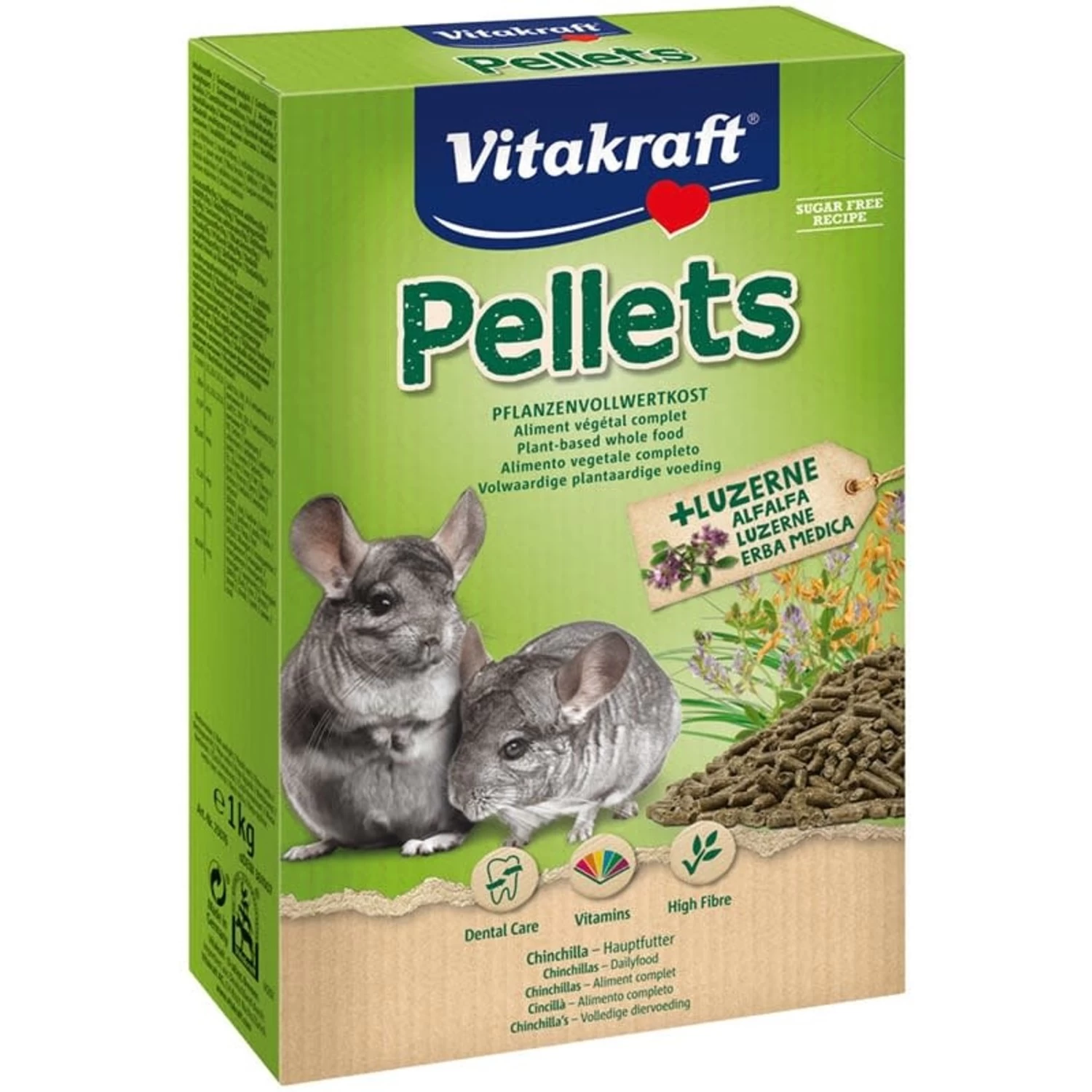 Vitakraft Vitakraft Chinchilla Pellets - 1 Kilo - 6 Doosjes